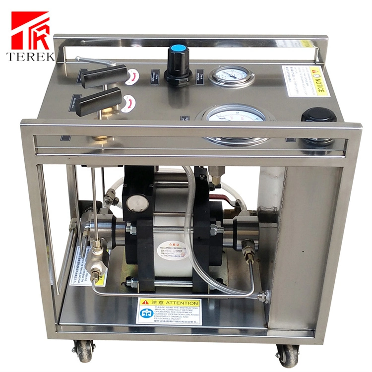 Portable Pneumatic Liquid Pressure Booster Pump Station for Valves and Pipes Cylinder Hydro Hydrostatic Testing