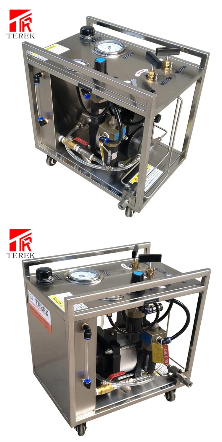 Terek Brand Pneumatic Liquid Booster Pump Test Bench for Pipes/ Hose/ Tube/ Brake Tube Testing