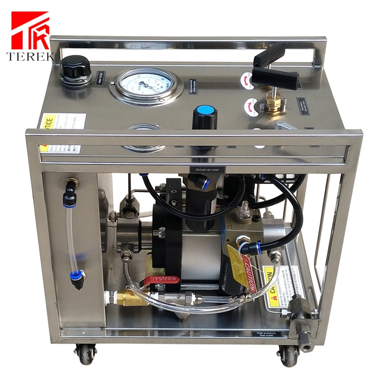 Portable Pneumatic Liquid Pressure Booster Pump Station for Valves and Pipes Cylinder Hydro Hydrostatic Testing